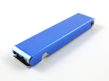 Closed blue 100 mm tip cleaner case