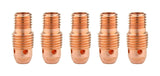 Five standard 13N TIG collet bodies