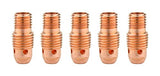 Standard 13N TIG collet bodies arranged in two rows