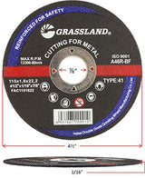 Steel Cut-Off Wheel, 4-1/2 x 1/16 x 7/8, T41: dimension and profile diagram