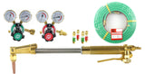 Straight acetylene cutting kit with coiled twin hose