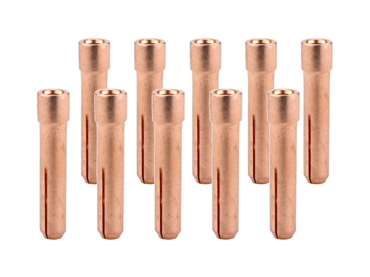 Five short 10N-S stubby TIG collets