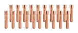 Short 10N-S stubby TIG collets arranged in two rows