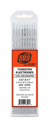 SÜA 0.8% zirconiated tungsten protective package