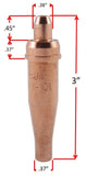 1-101 cutting tip dimension diagram