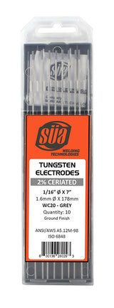 SÜA 2% ceriated tungsten protective case