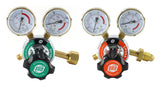 SÜA 25HX oxygen and propane regulator pair