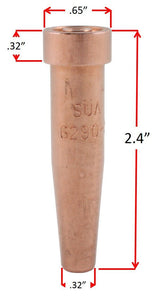 6290 cutting tip dimension diagram