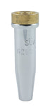 Single 6290-NXP cutting tip with silver shell and brass seat