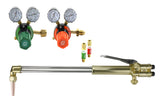 21 inch cutting torch with oxygen and propane regulators and arrestors