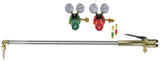 36 inch cutting torch with oxygen and acetylene regulators and arrestors