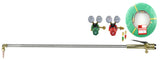 48 inch oxy-acetylene torch set with regulators, arrestors and twin hose