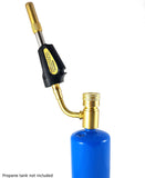 Swivel torch mounted on optional propane cylinder
