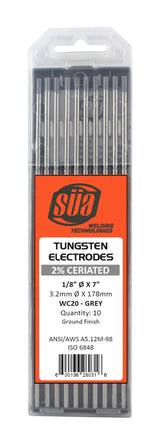 SÜA ceriated tungsten pack with orange and gray label