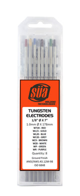 SÜA eight-color tungsten electrode assortment in case