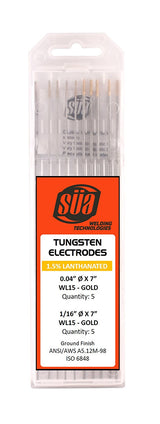 SÜA gold-tip tungsten mixed-size pack