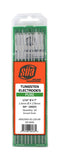 SÜA green-tip pure tungsten electrodes in case