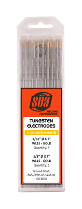 SÜA mixed-diameter lanthanated tungsten package