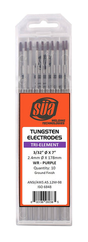 SÜA purple-tip tri-element tungsten electrode pack