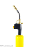 Self-igniting torch shown on optional yellow fuel cylinder