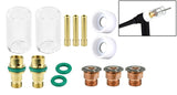 SÜA short quartz cup TIG conversion kit for 17, 18 and 26 series torches