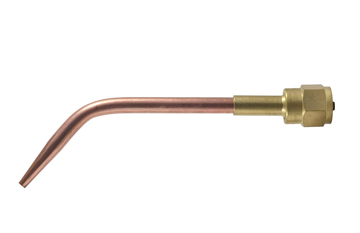 Single W-1 copper welding tip with brass mixer