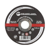 GRASSLAND type 41 stainless cut-off wheel, 4.5 x 1/16 x 7/8 inch