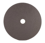 Back face of 7-inch flat stainless steel cutting wheel