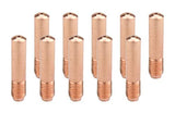 Ten copper 087/000-series MIG contact tips