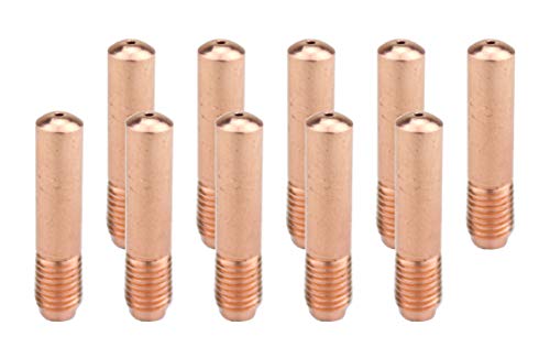Ten copper 087/000-series MIG contact tips