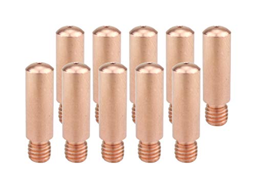 Ten copper 11H heavy-duty MIG contact tips