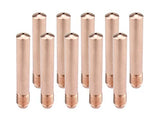 Ten copper 14-series MIG contact tips