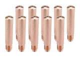Ten copper 14H heavy-duty MIG contact tips