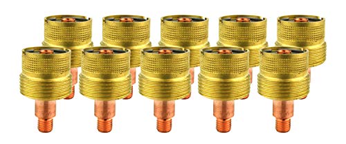 Ten large-diameter gas-lens collet bodies for WP-9/20 TIG torches