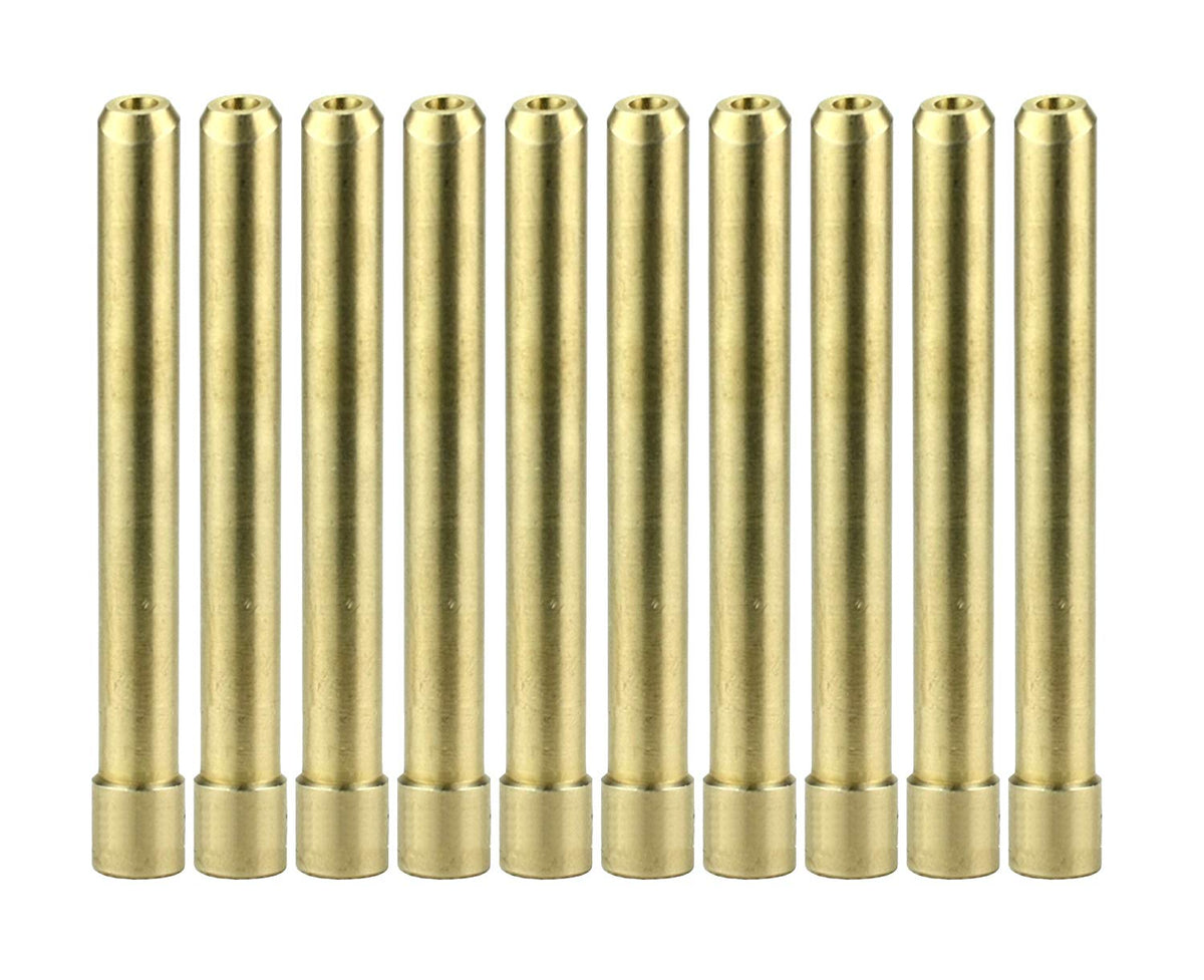 Ten long wedge collets for 17/18/26 quartz TIG setups