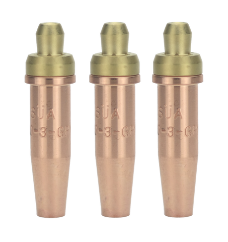 Three 3-GPN propane cutting tips