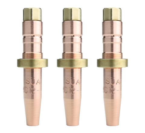 Three MC12 acetylene cutting tips