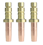 Three MC40 propane cutting tips
