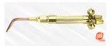 Torch handle fitted with copper welding tip