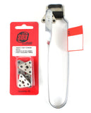Triple-flint striker and replacement pack front view
