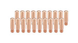 Twenty copper 11H heavy-duty MIG contact tips
