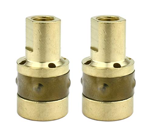 Two brass 169-716 MIG gas diffusers