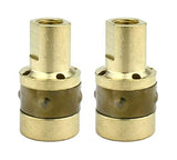 Two brass 169-716 MIG gas diffusers
