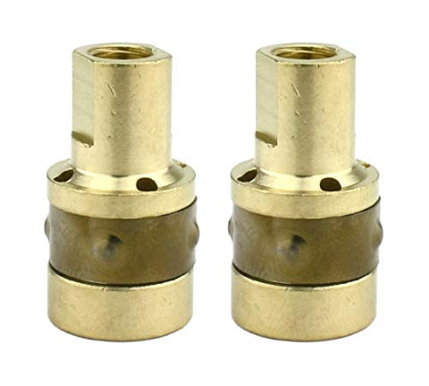 Two brass 169-716 MIG gas diffusers