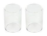 Two clear large-diameter quartz TIG cups