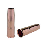 Two copper 24A short-stop MIG nozzles