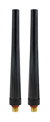 Two long black back caps for WP-9/20 TIG torches