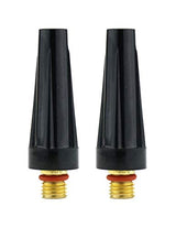 Two medium black back caps for WP-9/20 TIG torches