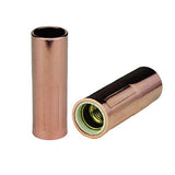 Two self-insulated copper 21 threaded MIG nozzles