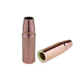 Two self-insulated copper 23 threaded MIG nozzles